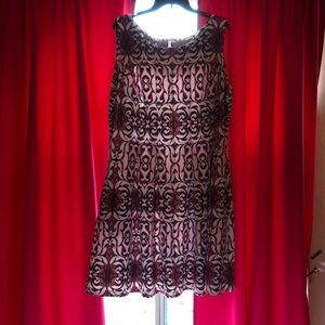 Scuba material plus size dress